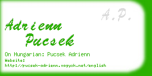 adrienn pucsek business card